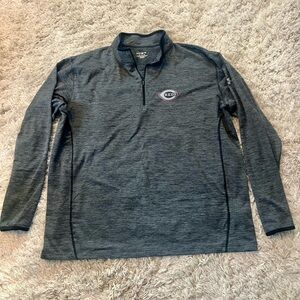 Under Armor Gray Cincinnati Reds Quarter-Zip Pullover